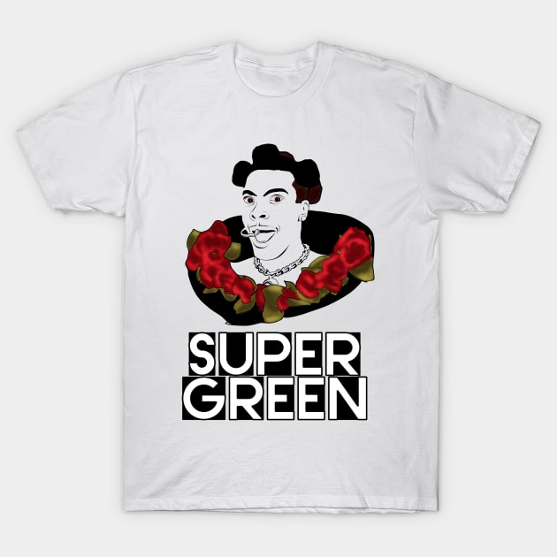 Super Green T-Shirt by Danispolez_illustrations